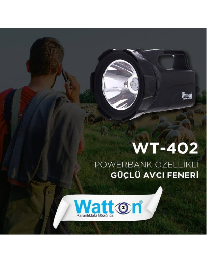 Profesyonel Avcı Feneri 30 W Gücünde Wt-402